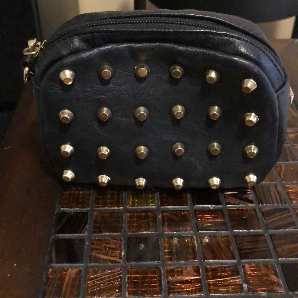 Studded Black Clutch